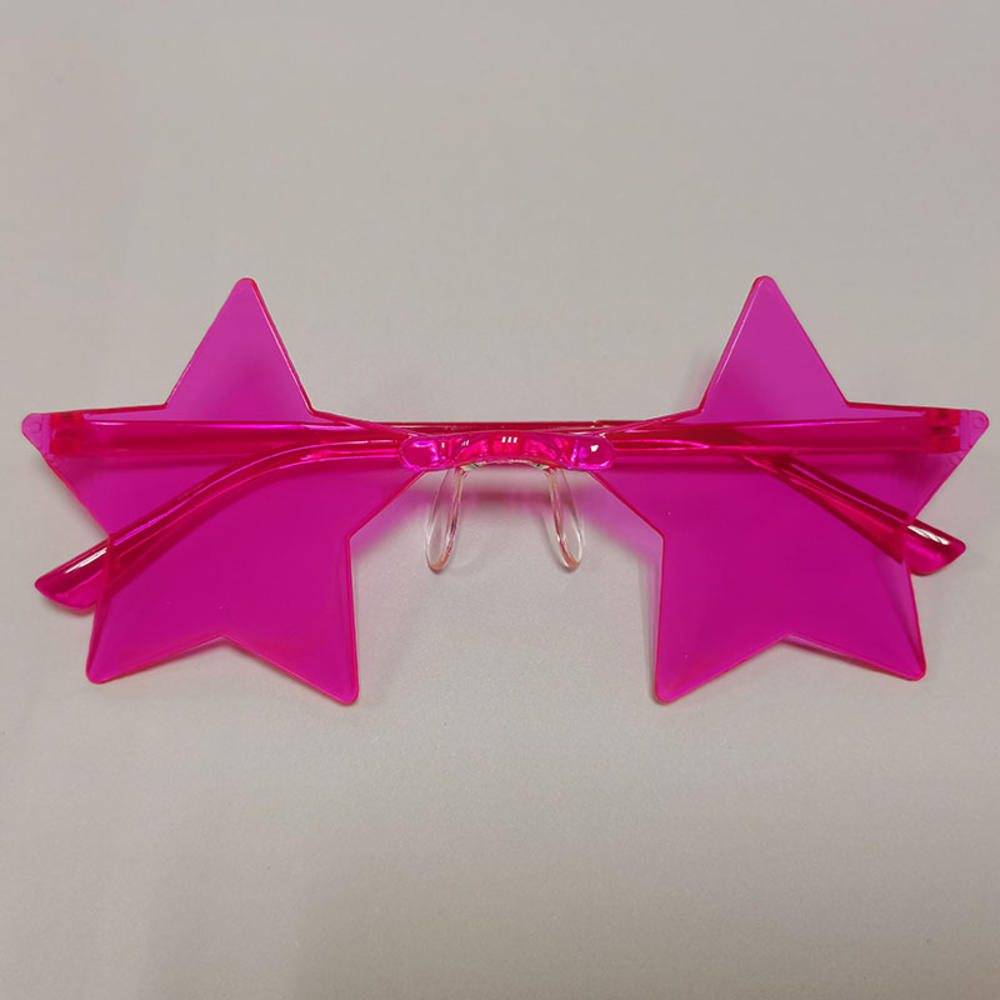 Angfeng Thin slice star sunglasses ocean color frameless personality