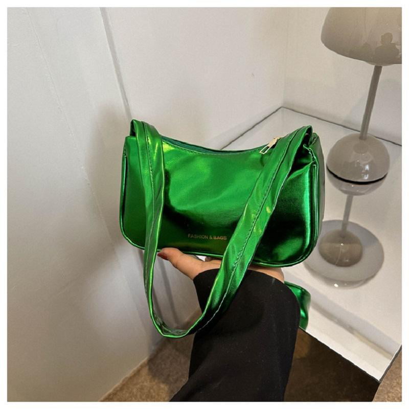 Minimalist Shoulder Tote Bag Solid Color PU