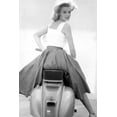 thumbnail image 1 of Angie Dickinson Jessica Striking Pose on Vespa Scooter 24x36 Poster, 1 of 1