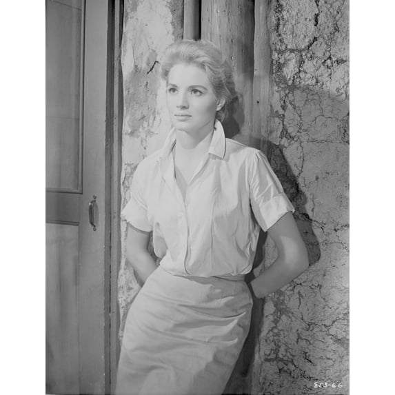 Angie Dickinson Leaning on Wall in Classic Portrait Photo Print (8 x 10)