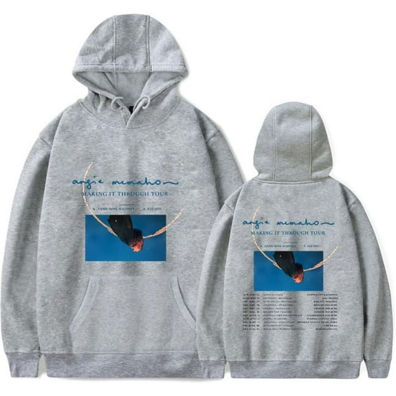Angie Mcmahon Making It Through Tour 2024 Merch Hoodie Pockets Drawstring Unisex Hooded Sweatshirt Fashion Clothing