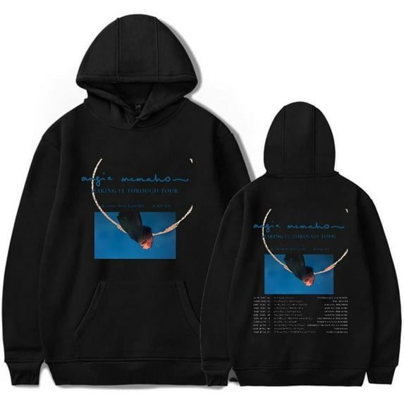 Angie Mcmahon Making It Through Tour 2024 Merch Hoodie Pockets Drawstring Unisex Hooded Sweatshirt Fashion Clothing
