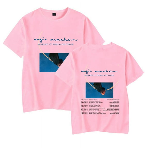 Angie Mcmahon Making It Through Tour T-shirt Women Men Tee Fashion Short Sleeve