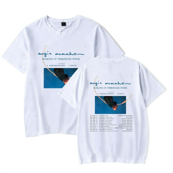 Angie Mcmahon Making It Through Tour Tshirt Hip Hop Short Sleeve Casual Fashion Tee
