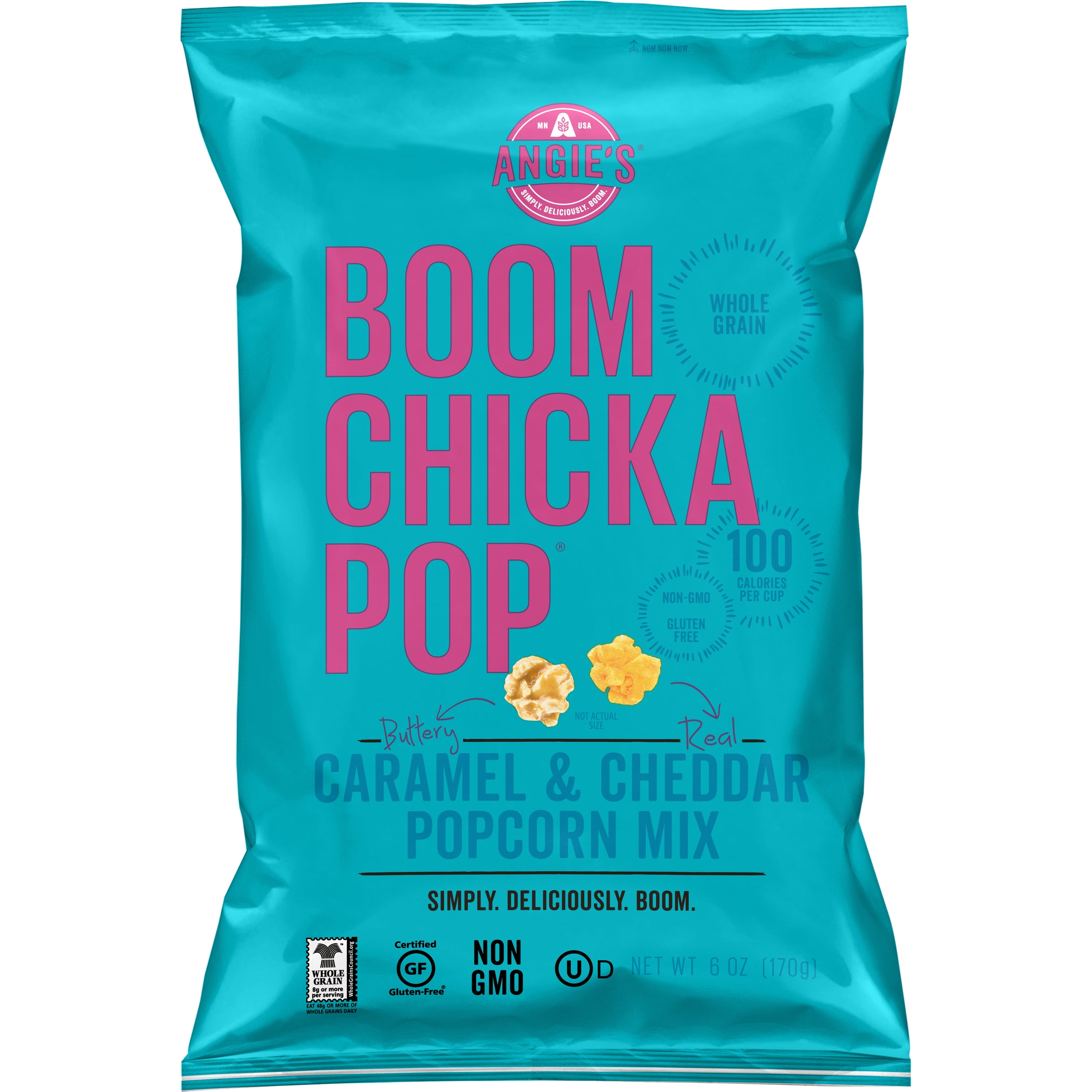Angie s BOOMCHICKAPOP Caramel Cheddar Popcorn Mix 6 oz