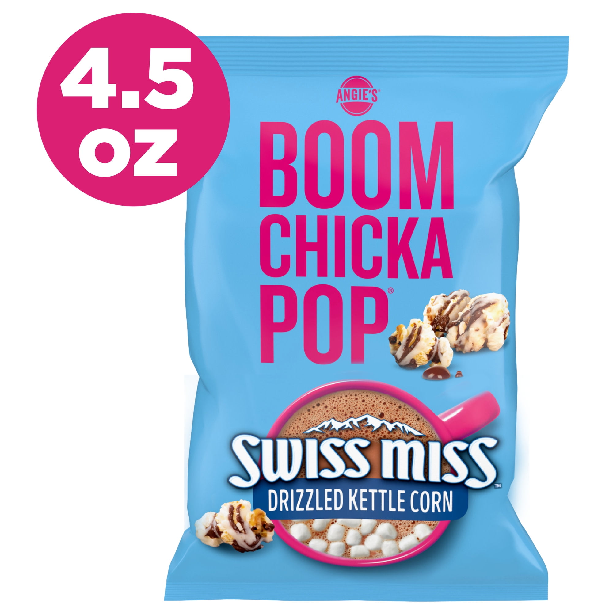 Angie's BOOMCHICKAPOP Swiss Miss Hot Chocolate Marshmallow Flavored Kettle Corn, 4.5 oz.