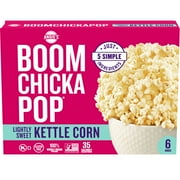 Angie's BOOMCHICKAPOP Lightly Sweet Kettle Corn Microwave Popcorn, 3.29 oz., 6-Count Bags