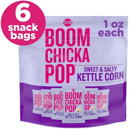 Angie's BOOMCHICKAPOP Sweet & Salty Kettle Corn, 1 oz., 6-Count