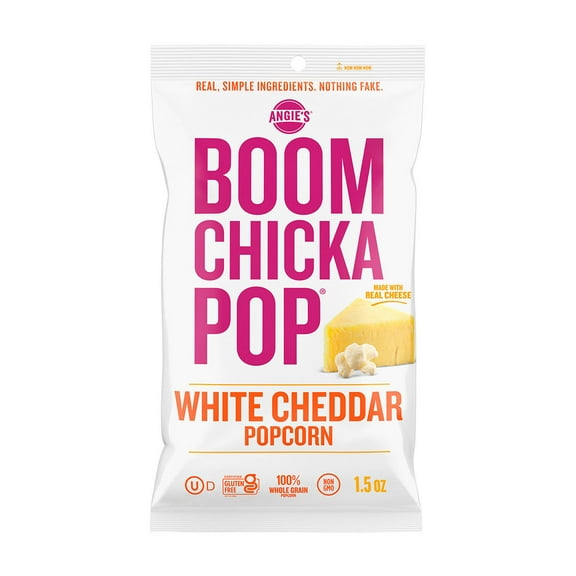 Angie's BOOMCHICKAPOP White Cheddar Popcorn, 1.5 oz