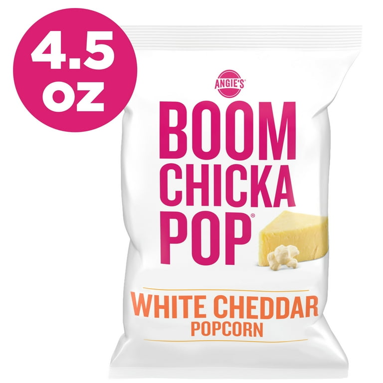 Angie's BOOMCHICKAPOP White Cheddar Popcorn, Made with Real