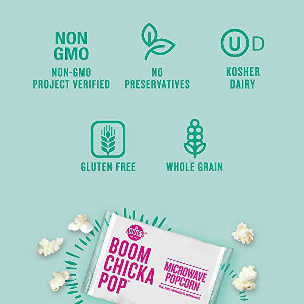 Angie's Boomchickapop Lightly Sweet Kettle Popcorn, 3.29 Oz, 4 Ct