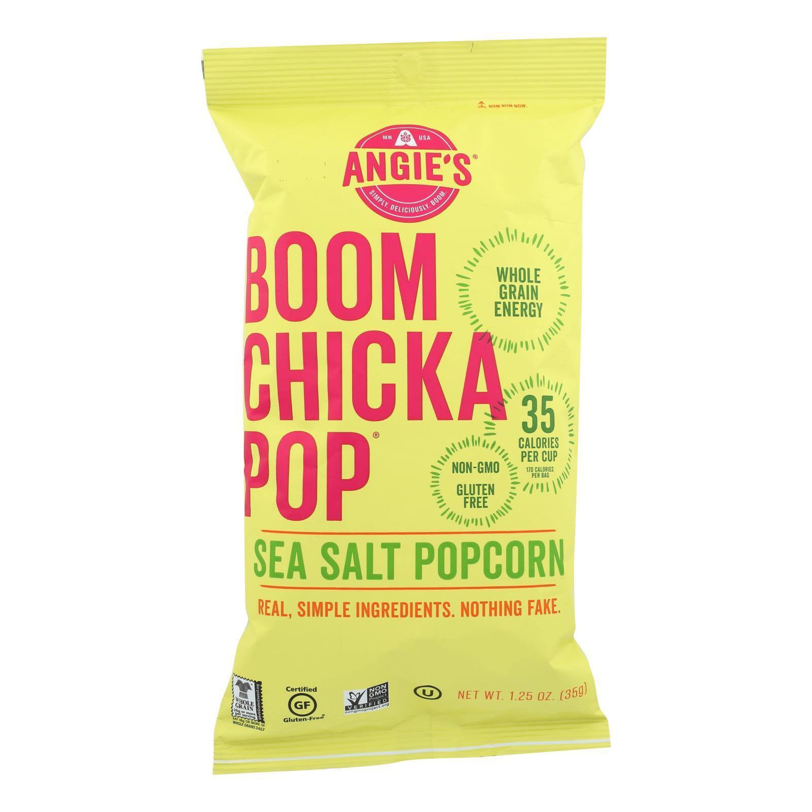 Angie's Kettle Corn Boom Chicka Pop Sea Salt Popcorn Case of 12 1.