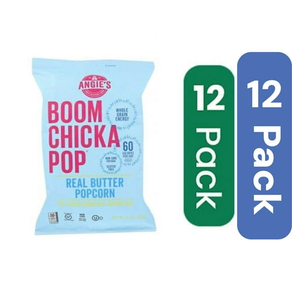 Angie's Popcorn Boomchicka Real Butter 4.4 oz (Pack Of 12)