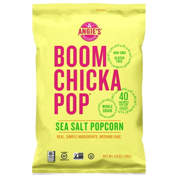 Angie's Popcorn Boomchicka Sea Salt 4.8 oz (Pack Of 12)