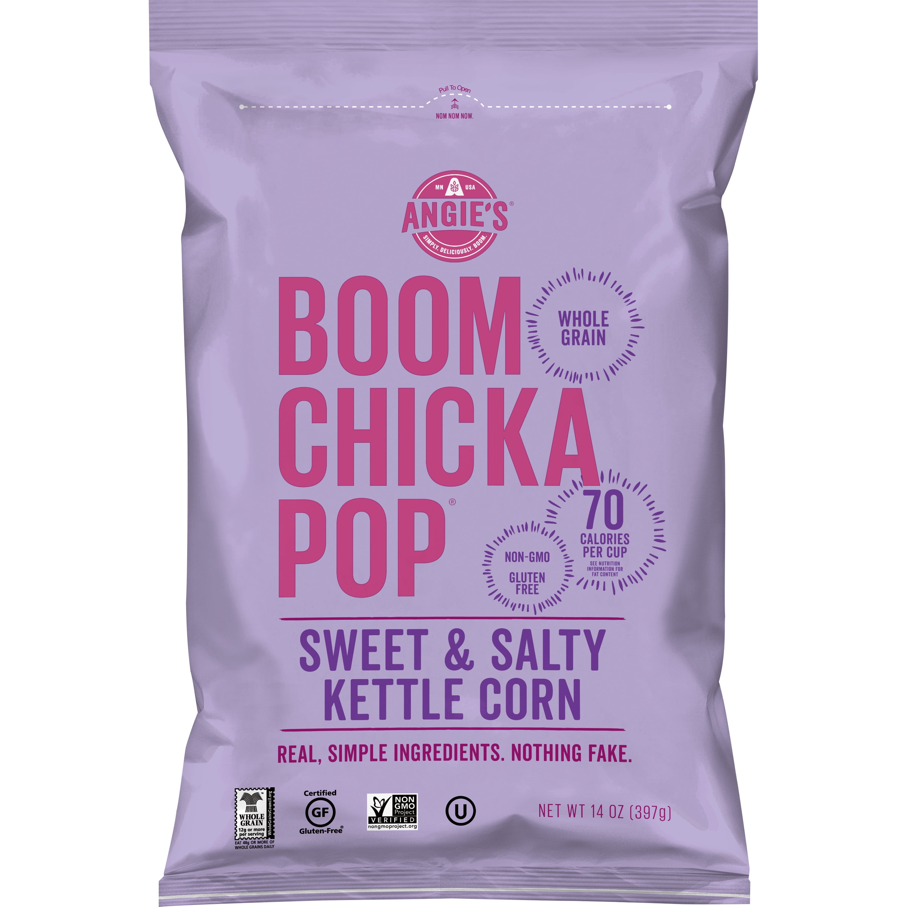 Angies BOOMCHICKAPOP Sweet & Salty Kettle Corn Popcorn 14 oz.