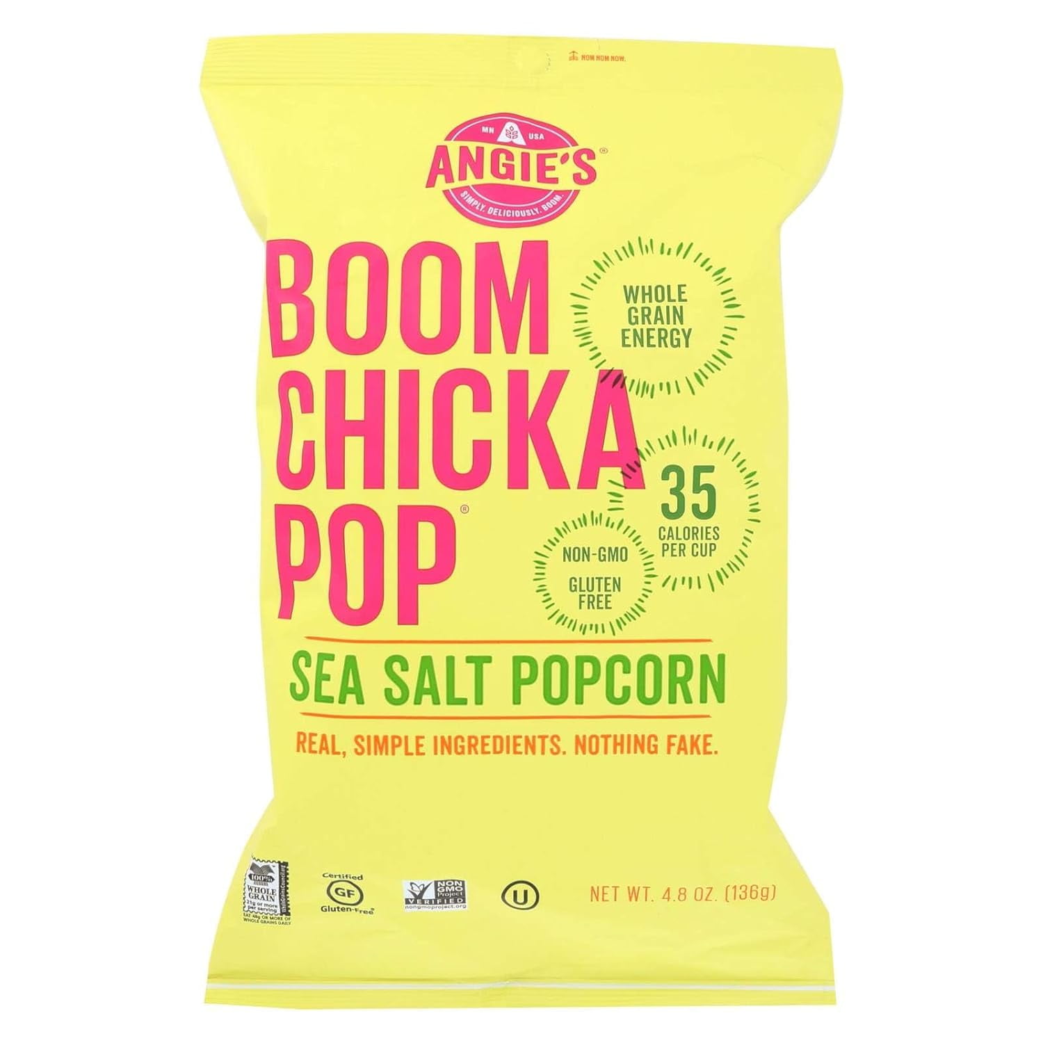 Angies Boom Chicka Sea Salt , 4.8 Ounce - 12 per case.12