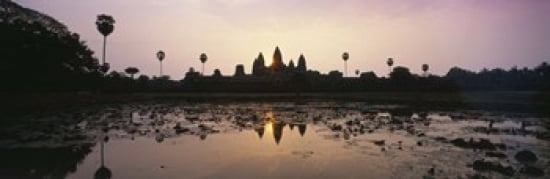Angkor Vat Cambodia Canvas Art - Panoramic Images (36 x 12)