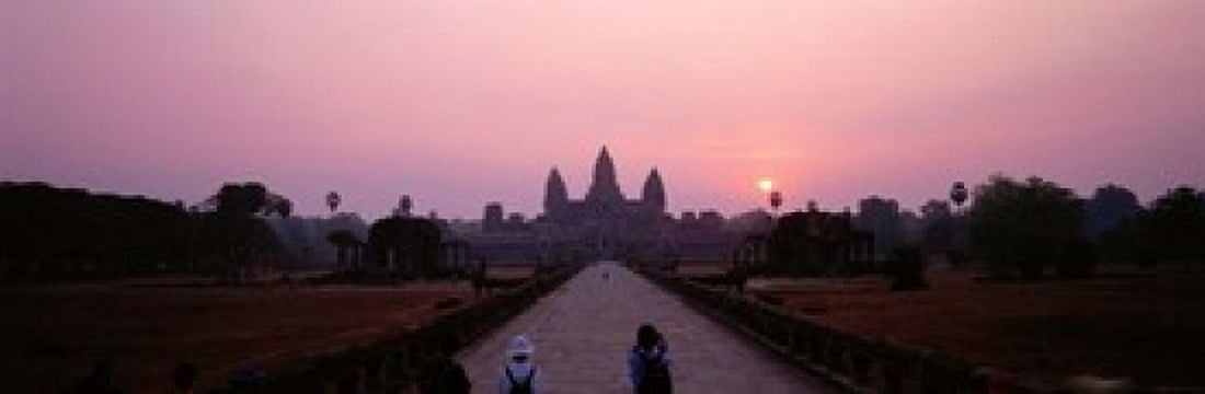 Angkor Wat Cambodia Canvas Art - Panoramic Images (18 x 6)
