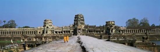 Angkor Wat Cambodia Canvas Art - Panoramic Images (36 x 12)