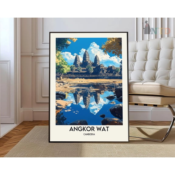 Angkor Wat Cambodia Temple Poster Unframed Paper Print