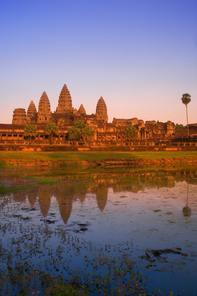 Angkor Wat Temple Cambodia Canvas Art - Carson Ganci Design Pics (11 x 17)