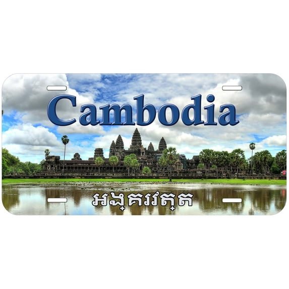 Angkor Wat Temple Cambodia Novelty Car Auto License Plate