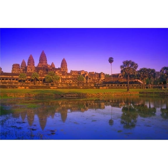 Angkor Wat Temple Cambodia Poster Print by Carson Ganci, 17 x 11