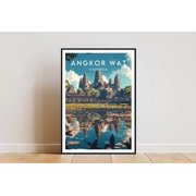 Angkor Wat Travel Print Cambodia Angkor Wat Poster Cambodia Poster Travel Wall Art Cambodia Print Angkor Wat Cambodia Se Asia