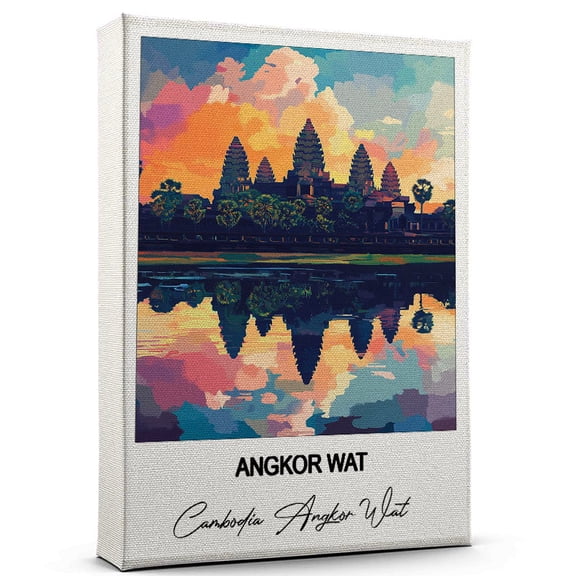 Angkor Wat Travel Wall Art Cambodia Angkor Wat Canvas Travel Wall Decor with Timeless Appeal A Special Gift for Loved Ones
