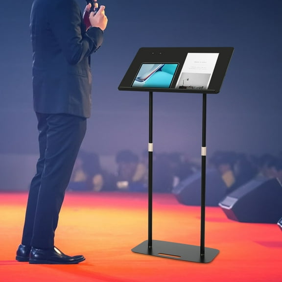 Angle Adjustable Podiums Stand for Church, Portable Presentation Standing for Classroom Concert Church Speech