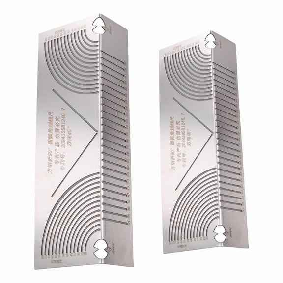 Angle & Arc Marking Tool Square Steel Pipe Bend Steel Pipe Bend Marking Tool Welding Pipe Marking Welding Tool 2pcs,2 x Angle Arc Marking Tool,Silver
