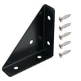 thumbnail image 1 of Angle Bracket 38mm x 38mm Cold Rolled Steel Corner Braces with Screws 90 Degree Metal Corner Brackets for Wood Furniture Desk Bed Shelf Cabinet, 1 of 7