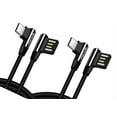 thumbnail image 1 of Angle Cord for Gaming 6ft and 10ft Long USB-C Cable for Boost Mobile Celero 5G/Plus (2024) - Fast Charge Type-C Power Wire 90 Degree L-Shaped Braided for Celero 5G/Plus (2024) Models, 1 of 6