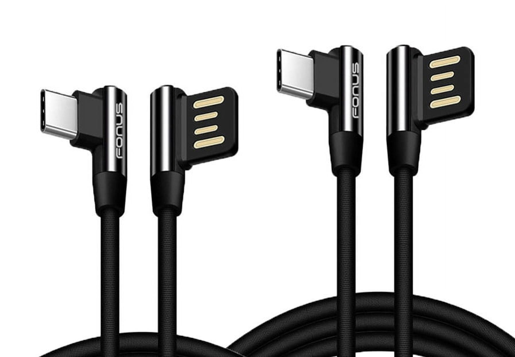 Angle Cord for Gaming 6ft and 10ft Long USB-C Cable for Samsung Galaxy A05/A04e/A03s - Fast Charge Type-C Power Wire 90 Degree L-Shaped