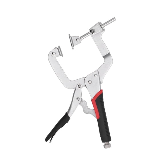 Angle Corner Pocket Hole C Clamp Woodworking Joinery Hand Tool for Carpenter Heavy Duty High Carbon Steel Lock Grip Frame Tenon Jointing Fast Fixing Clamping Device 3.1 inches / 8 cm Opening