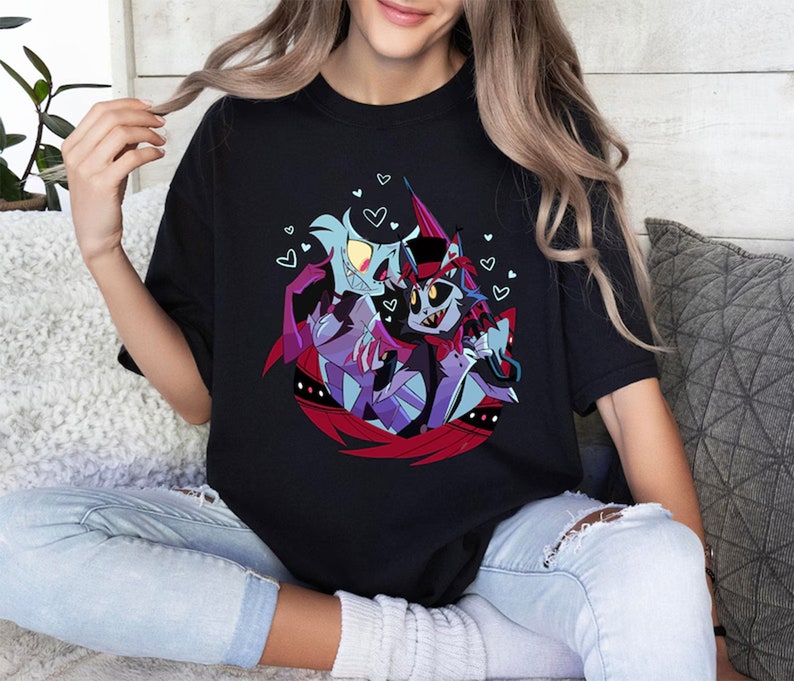 Angle Dust And Husk Hazbin Hotel Shirt Huskerdust Hazbin Hotel Cartoon 