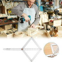 Angle Finder Tool, Premium Corner Angle Finder, 2025 New Miter Protractor Angle Finder, with Scales, Miter Saw Bevel Gauge and Corner Angle Finder for Woodworking 1pc (Silver, 28cm/11")