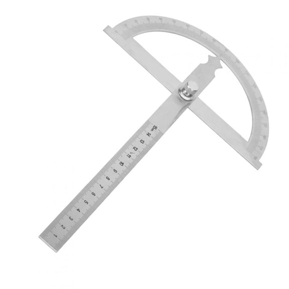 Angle Goniometer Ruler, Protractor Ruler, Protractor And Ruler Set Angle Finder Tool Stainless Steel Protractor, Drafting Supplies For Drafting Math Tools For Angle Measuring