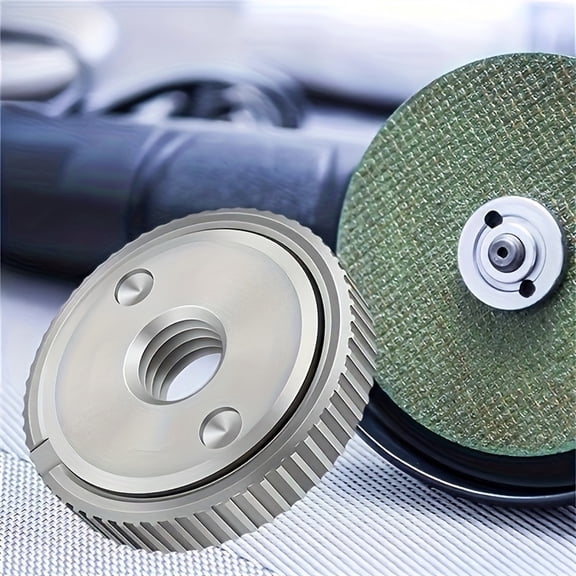 Angle Grinder Accessory, M14 2 Inch Diameter Quick Lock Nut, Self-Locking Sds Serrated Grip Edge Grinder Disc Fastener, Heavy Duty 107G Rust Resistant Grinding Wheel Clamp,