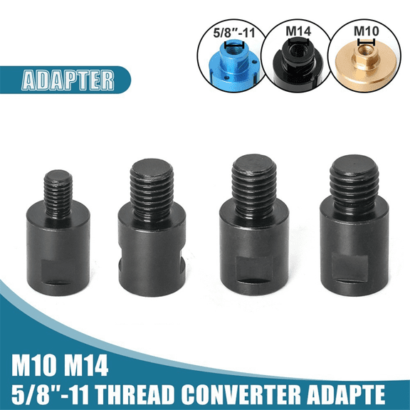 Angle Grinder Adapter Converter Converter Connector Grinder Modified Power Tools Parts, M14 to 5/8 Inch-11,1 x Angle Grinder Adapter Converter,Black