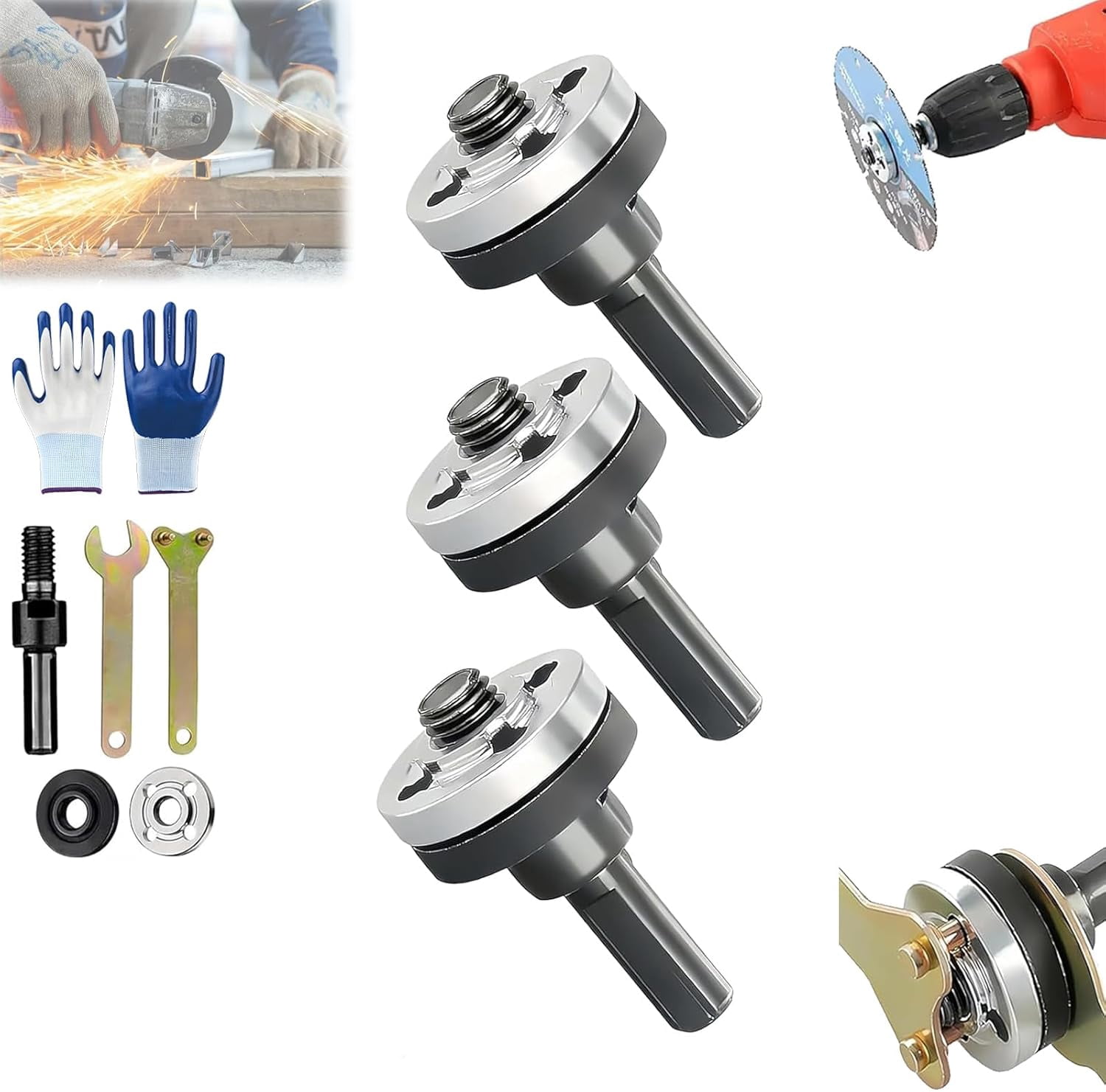 Angle Grinder Adapter For Router Bit Angle Grinder Adapter for Drill, Conversion Angle Grinding Adapter ...