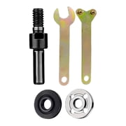 Angle Grinder Adapter Kit, 5Pcs Drill Connecting Rod Set, Right Angle Grinder Attachment, Conversion Angle Grinder Adapter, Metal Grinding Polishing Conversion Tool for DrillBlack,2x0.4