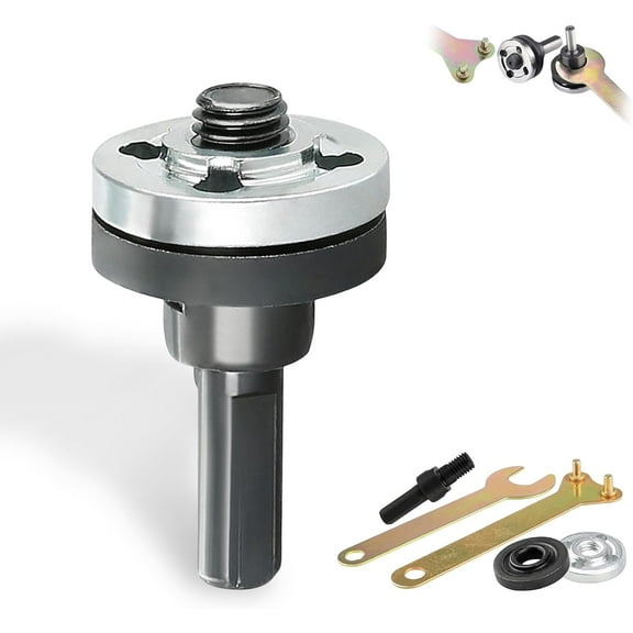 Angle Grinder Adapter for Electric Drill, 1/2PCS Conversion Kit with Flange Nuts & Spanner - Connecting Rod Set for Metal Deburring & Grinding