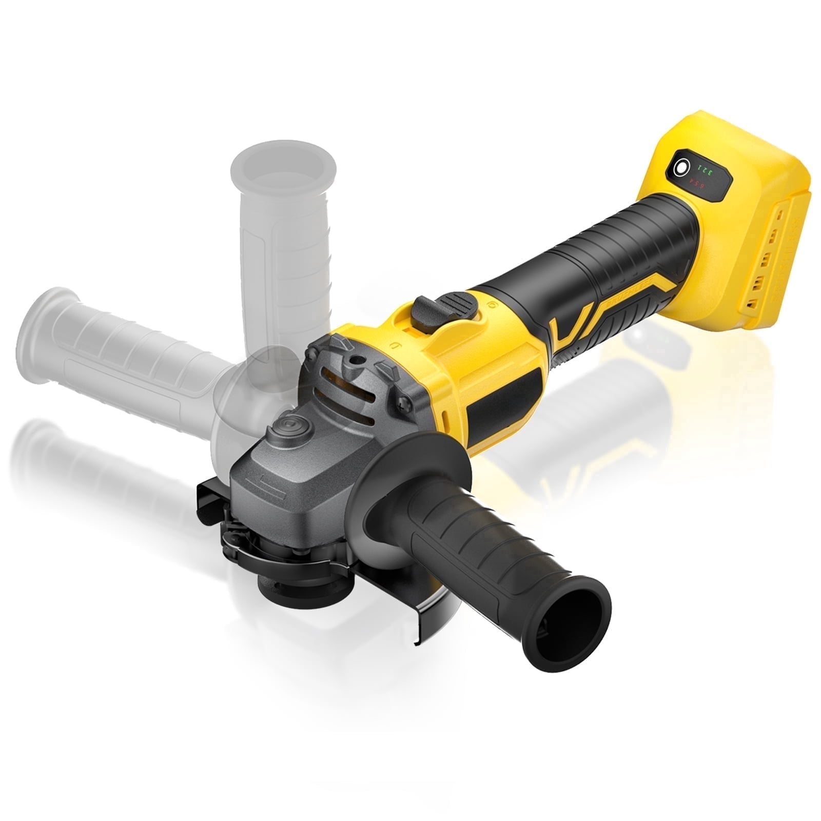 Professional Cordless Angle Grinder (Tool Only) - Fits DEWALT 20V Battery, 4-1/2" Brushless Power Angle Grinder with 6 Variable Speeds for Cutting, Grinding, Polishing