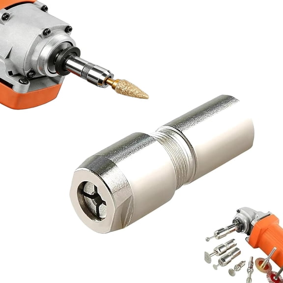 Angle Grinder Conversion Kit, Multi-functional Universal Straight Grinder Adapter 3mm/6mm,Metal Wood Rotary Tools Drill Grinding Polishing (3mm)
