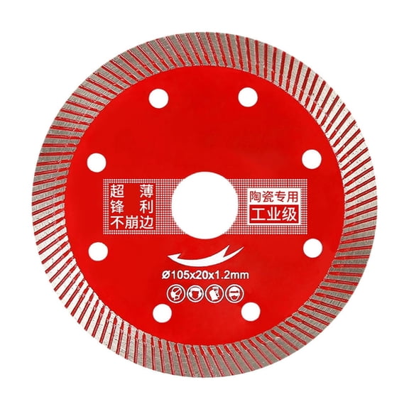 Angle Grinder Diamond Saw Blade 4.5 Inch - Porcelain Ceramic Cutting Disc for Tile, Concrete, Asphalt, Glass
