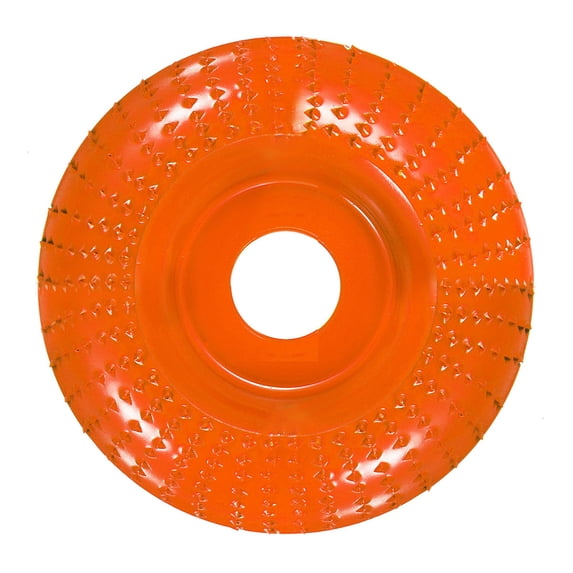 Angle Grinder Disc, Tungsten Carbide Grinding Wheel for Sanding, Shaping & Polishing, 100mm Diameter Abrasive Cutter, High Wear-Resistance for Woodworking & Non-Metal Surfaces, 1Pc(Orange,3.9x3.9")