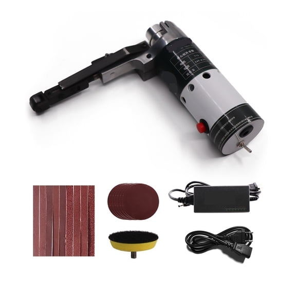 Angle Grinder Electric Belt Sander DIY Mini Grinder 10000/min Small Hand-held Machine With 9pcs Sanding Belt Woodworking ,Wide Use