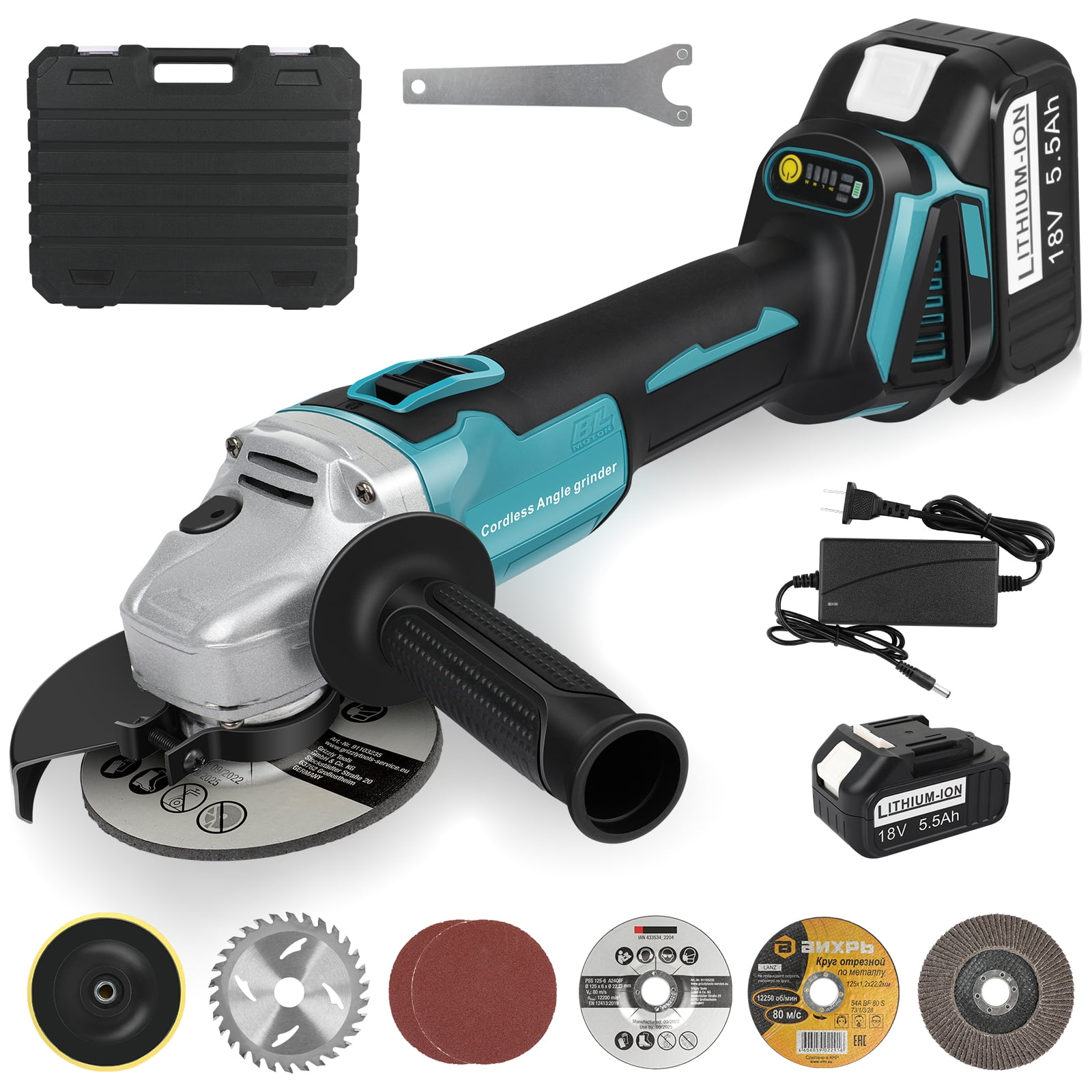 Angle Grinder Electric Grinder Power Tools with Grinding Wheels