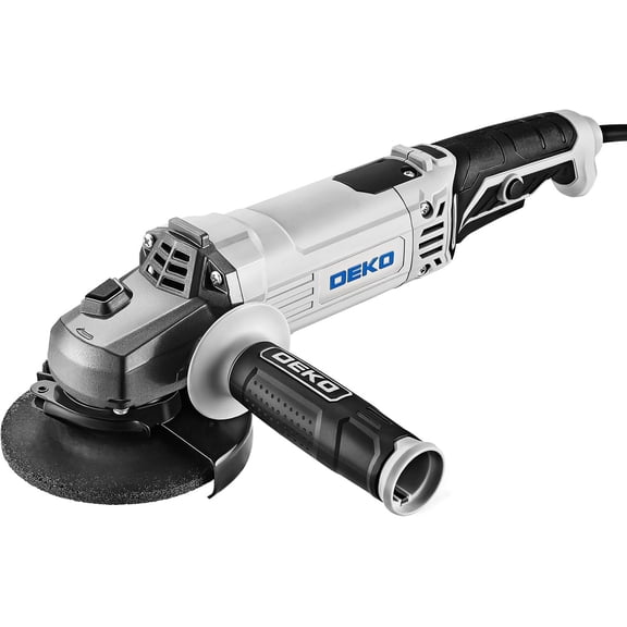 Angle Grinder Electric Power Tool: DEKOPRO 4-1/2 Inch 7.5-Amp Hand Corded Angle Grinder Power Grinders Tools with Grinding and Cutting Wheel, Disc for Metal, Wood, Hard Case